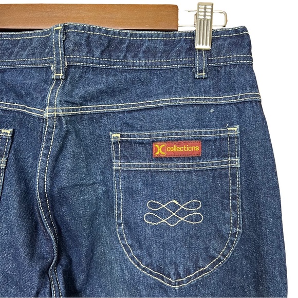 Vintage Collections 80s High Rise Straight Leg Blue Jeans Size 31 - Picture 3 of 5